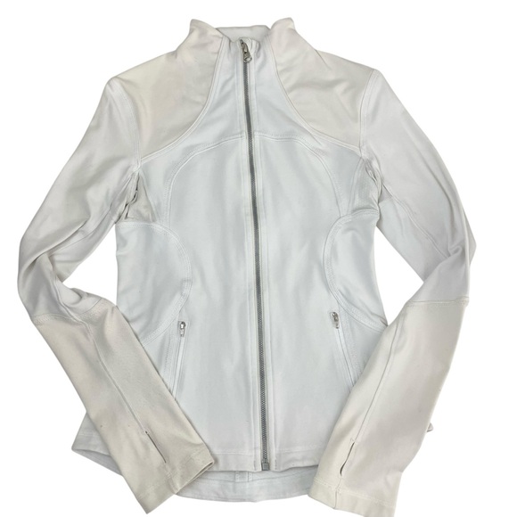 lululemon Forme Jacket Full Zip Dune White Sz 6 - Picture 15 of 16